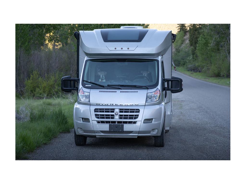 Front of Trend with dogs in front seats