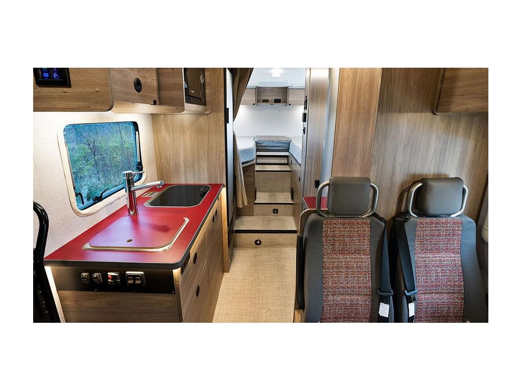 Interior shot of EKKO from front to back