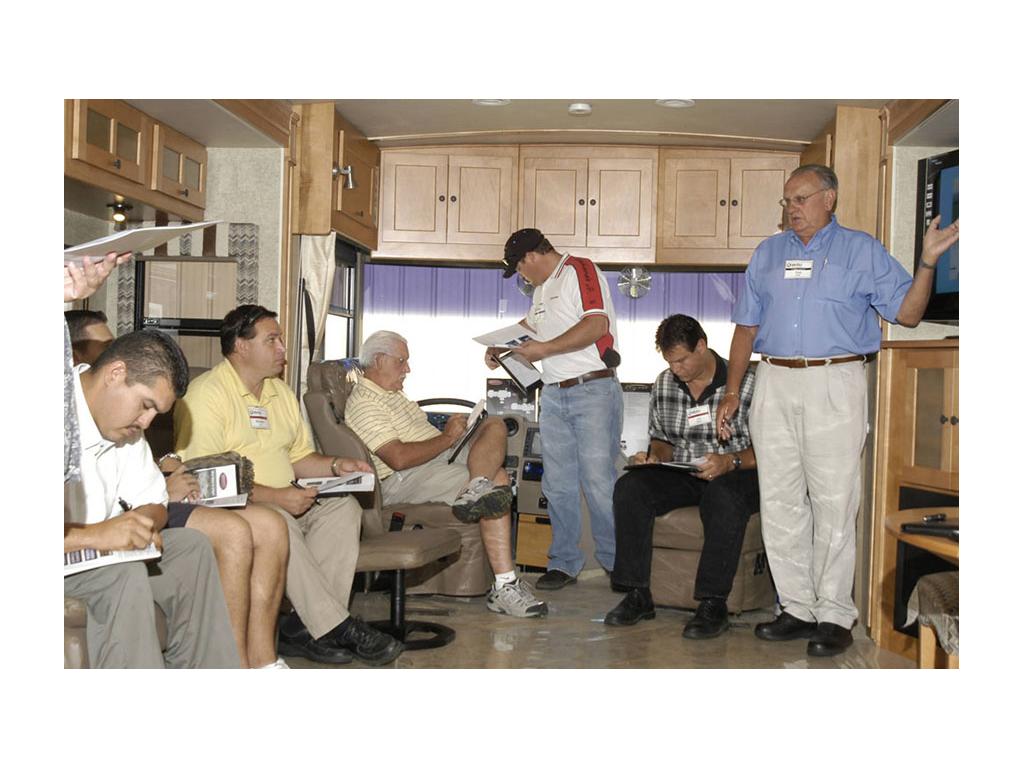 Paul working with dealers for dealer product training program