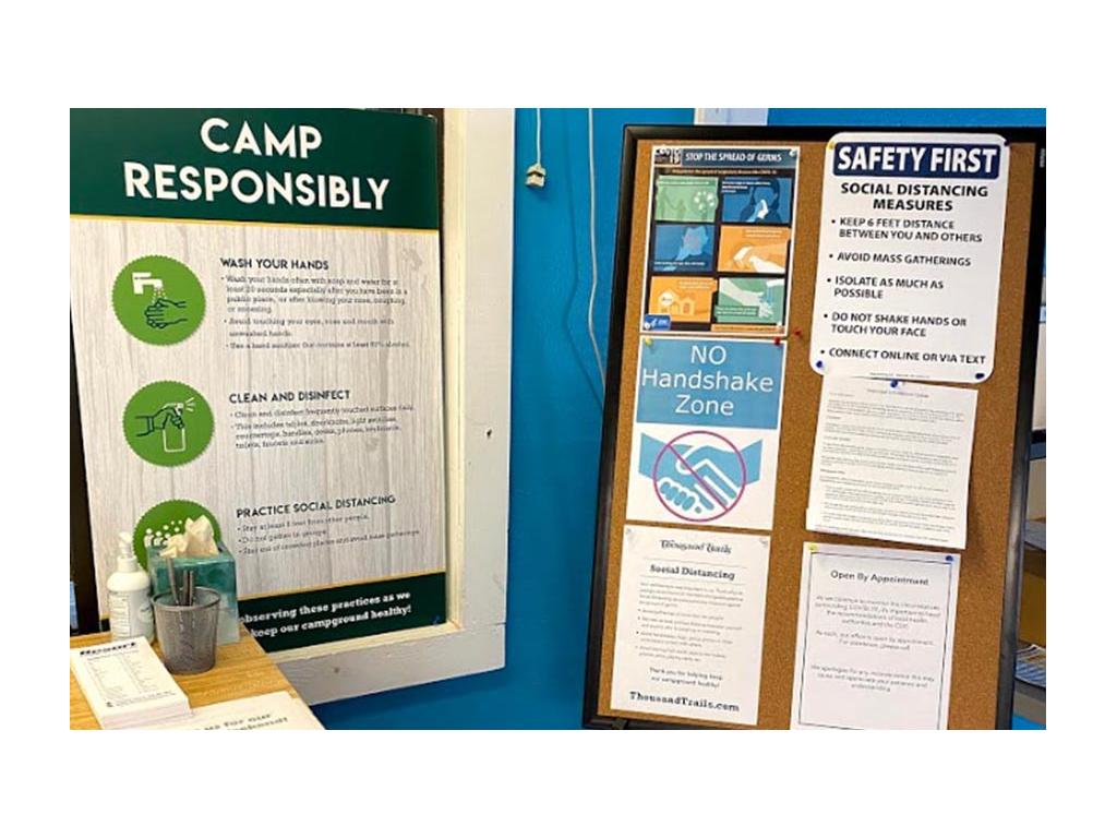 COVID-19 rules at RV park