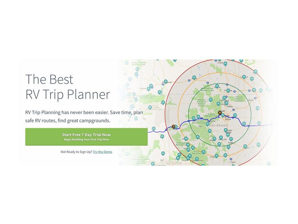 Screen of RV Trip Wizard