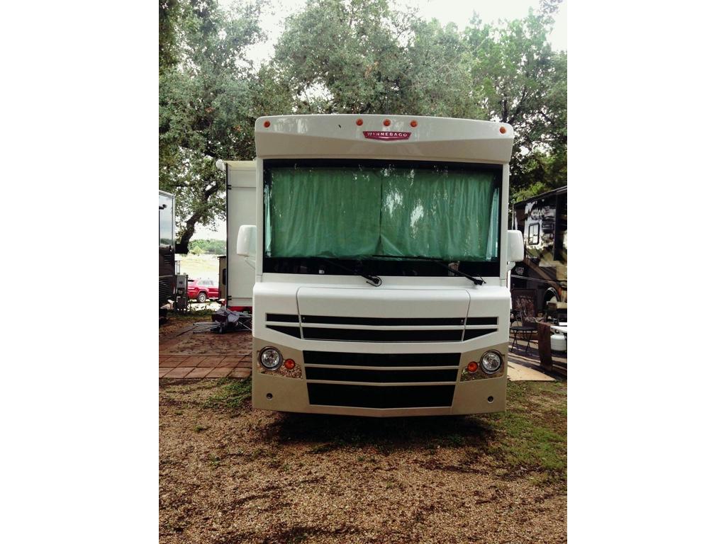 Front end of Winnebago Brave.