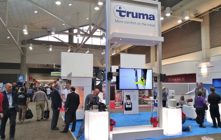 Truma Booth at RV Show.