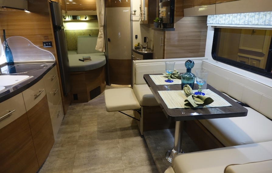 2014 Winnebago View sleek interior.