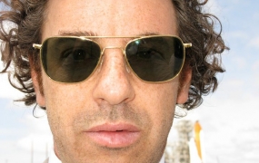 Close up portrait of Tom Sachs