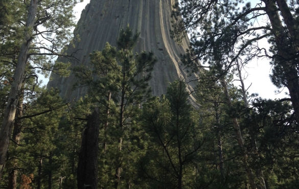 Winnebago Brave parked in lot with setting sun.