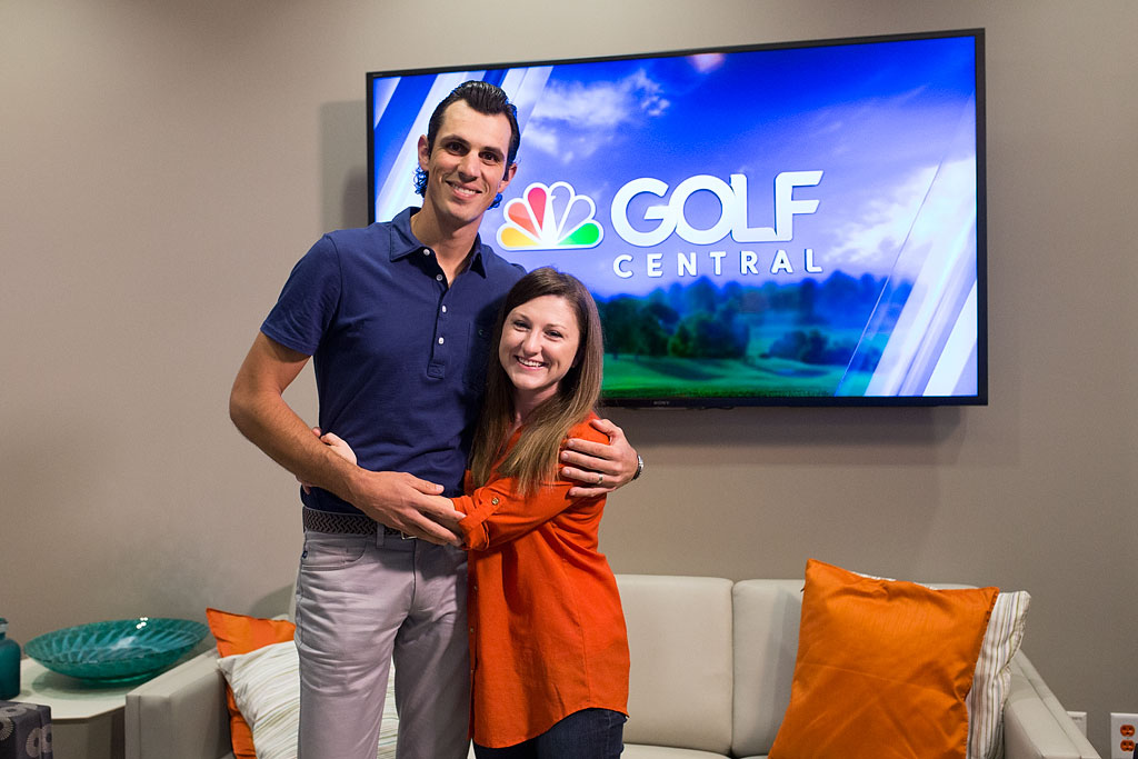 Jordan and Brittany in the "holding room". 