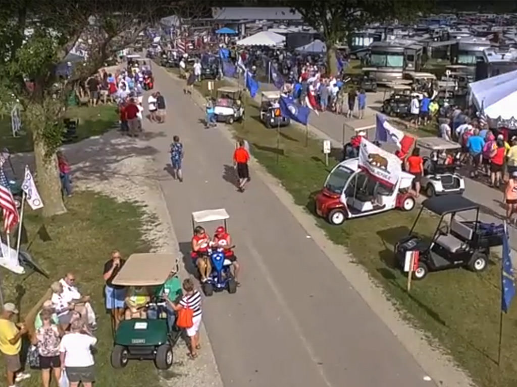 Row Party night at Grand National Rally