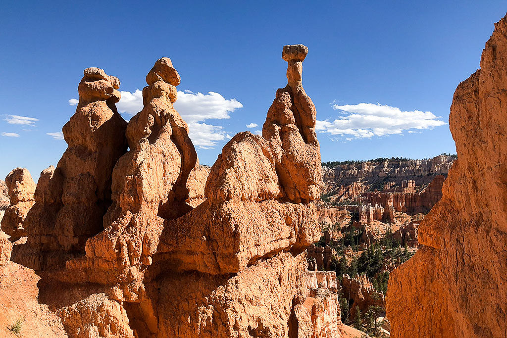 Unique rock formation in the canyon