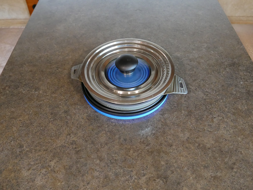 Example of collapsible accessories stacked together 