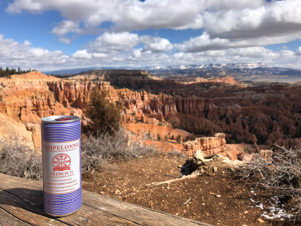 Example of canned wine
