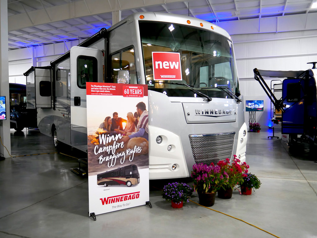 Winnebago on display at Open House.