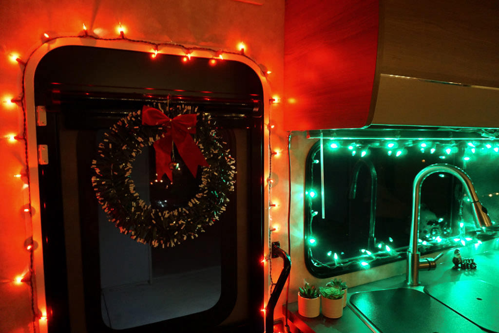 Interior RV holiday decor