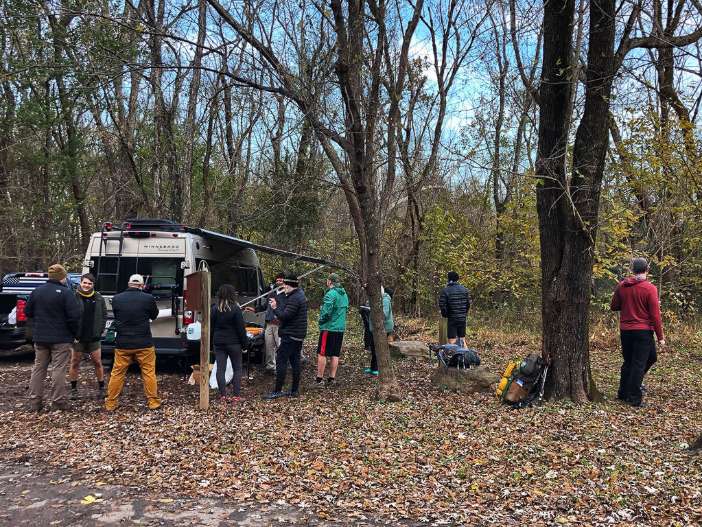 Group next to Warrior Expeditions Travato