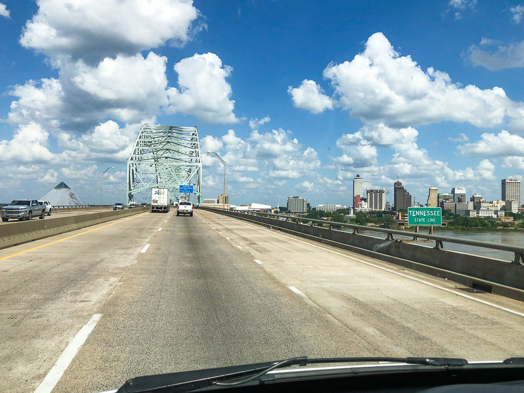 Going over a bridge in Tennessee