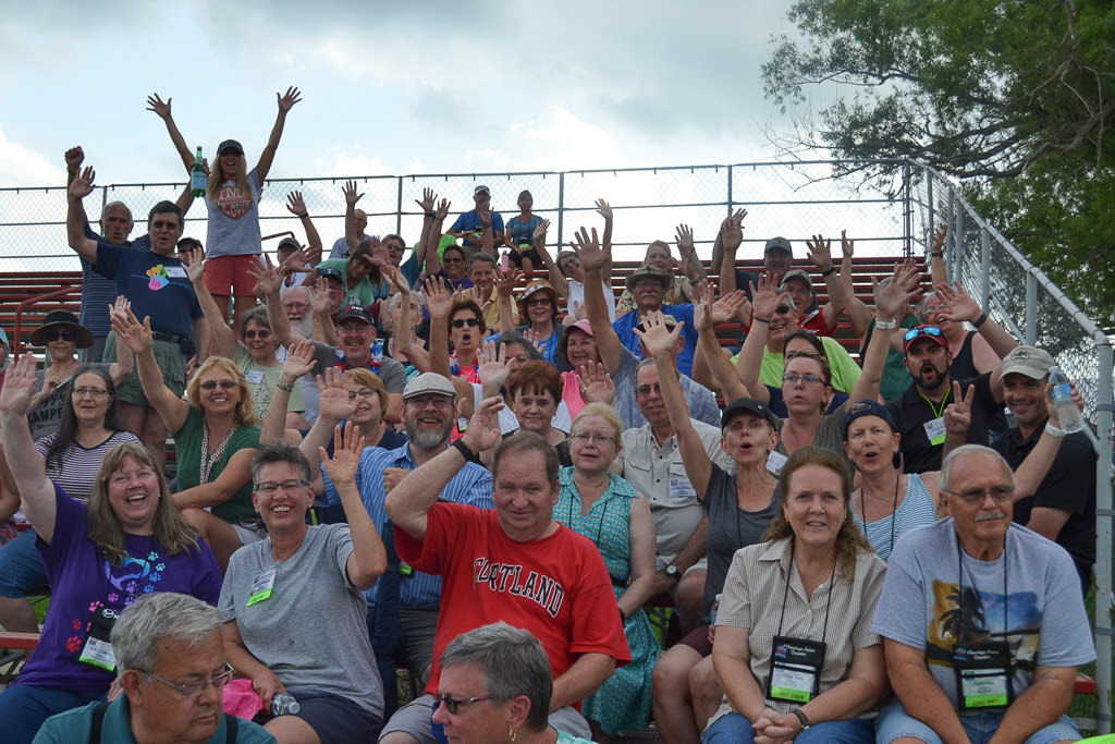 Winnie B group at opening night of rally